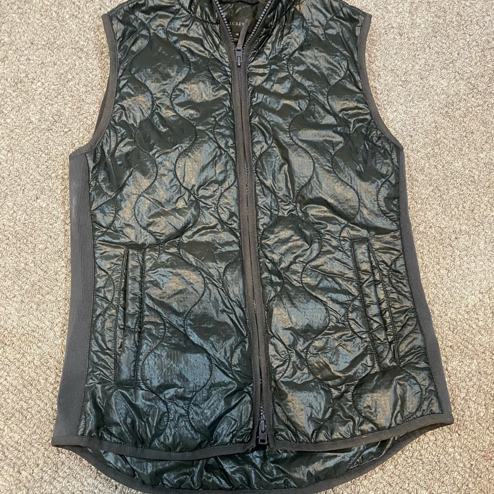 J. Crew Black Puffer Vest - Picture 5 of 7